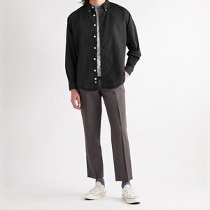 Entireworld Oversized Button-Down Collar Organic Cotton‎ Oxford Shirt Sz L